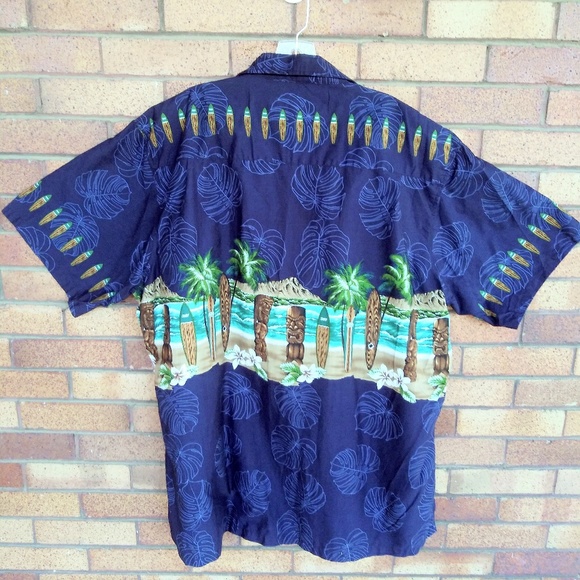 Favant Hawaiian Shirt Surf Boards Blue XXXL - Picture 2 of 8